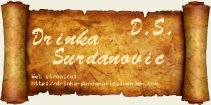 Drinka Surdanović vizit kartica